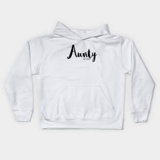 Aunty Pregnancy Announcement Kids Hoodie